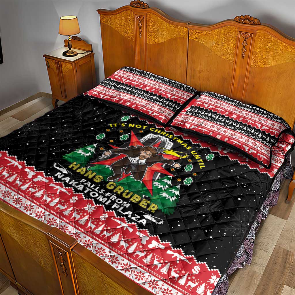 Nakatomi Plaza Christmas Quilt Bed Set Hans Gruber Party 1988 - Wonder Print Shop