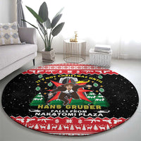 Nakatomi Plaza Christmas Round Carpet Hans Gruber Party 1988 - Wonder Print Shop