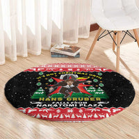 Nakatomi Plaza Christmas Round Carpet Hans Gruber Party 1988 - Wonder Print Shop