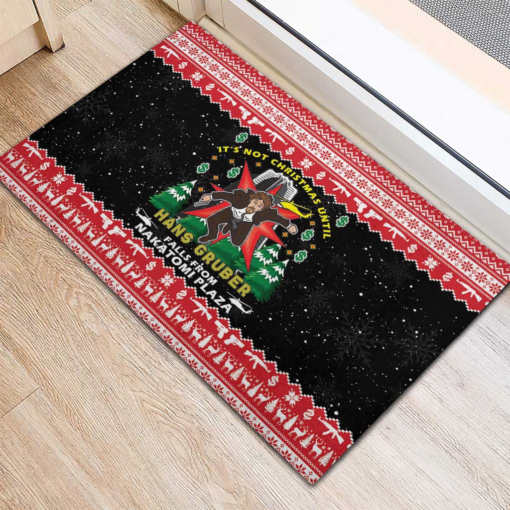 Nakatomi Plaza Christmas Rubber Doormat Hans Gruber Party 1988 - Wonder Print Shop