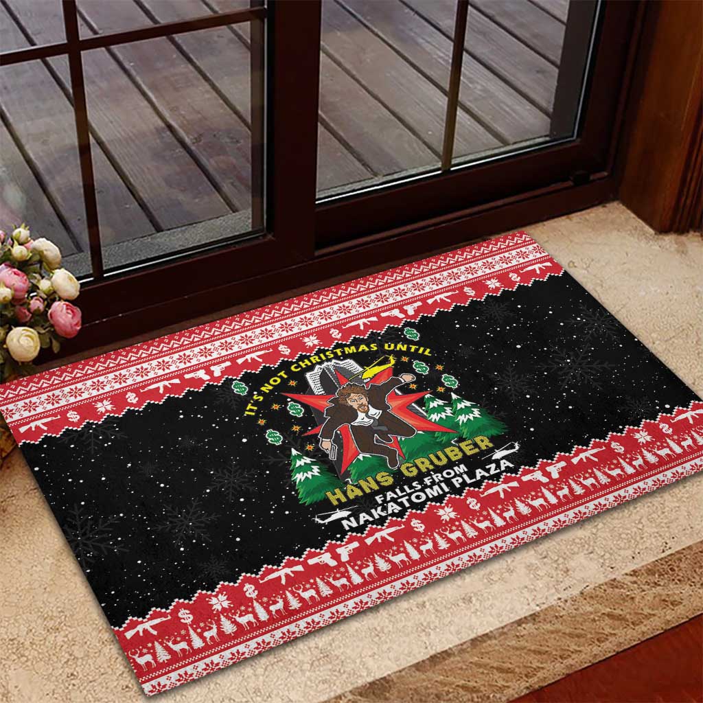 Nakatomi Plaza Christmas Rubber Doormat Hans Gruber Party 1988 - Wonder Print Shop