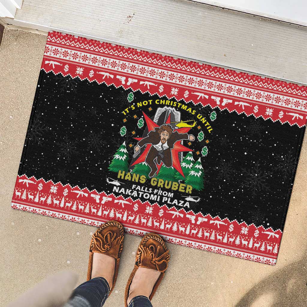 Nakatomi Plaza Christmas Rubber Doormat Hans Gruber Party 1988 - Wonder Print Shop