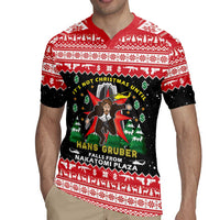 Nakatomi Plaza Christmas Rugby Jersey Hans Gruber Party 1988 - Wonder Print Shop