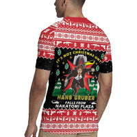Nakatomi Plaza Christmas Rugby Jersey Hans Gruber Party 1988 - Wonder Print Shop