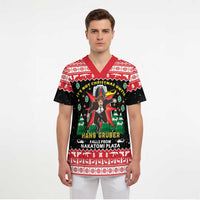 Nakatomi Plaza Christmas Scrub Top Hans Gruber Party 1988 - Wonder Print Shop