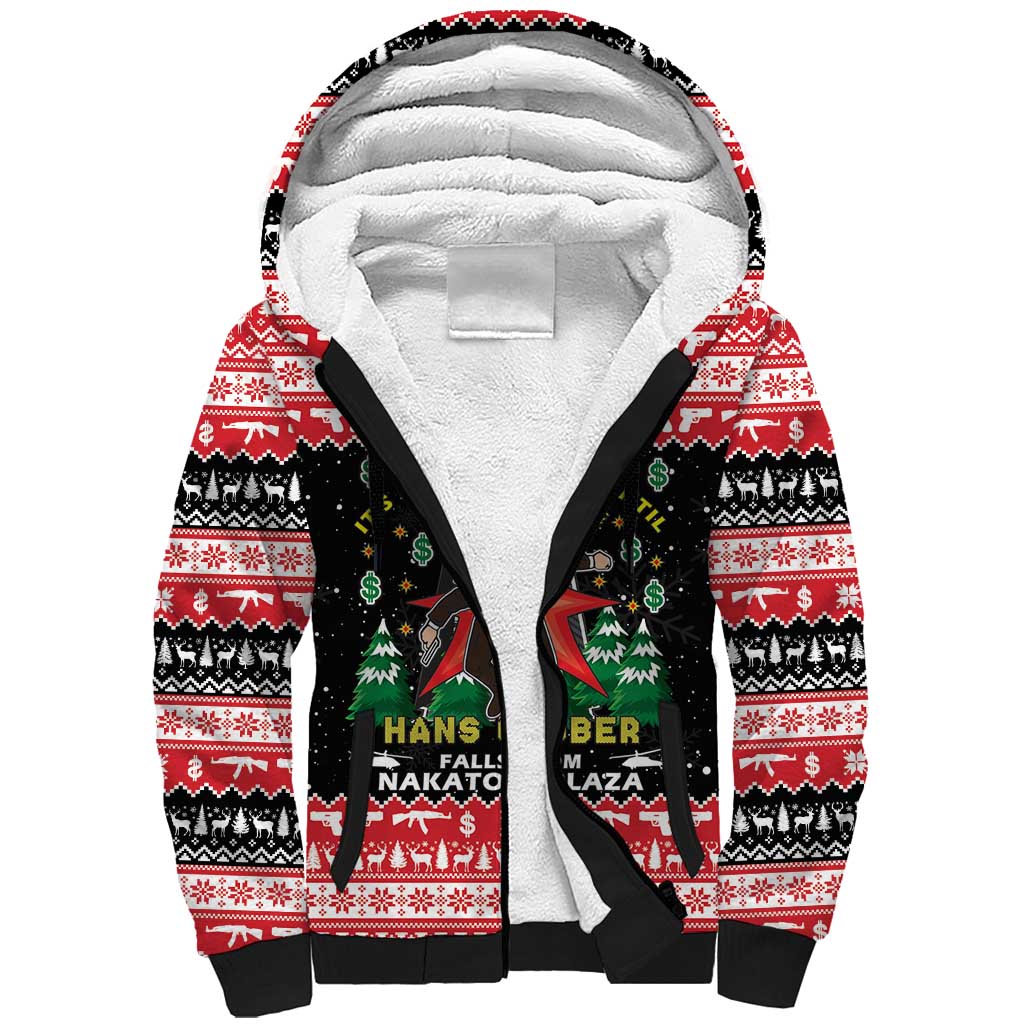 Nakatomi Plaza Christmas Sherpa Hoodie Hans Gruber Party 1988 - Wonder Print Shop