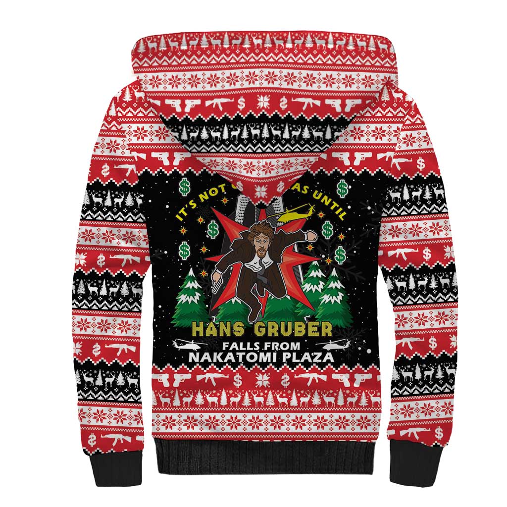 Nakatomi Plaza Christmas Sherpa Hoodie Hans Gruber Party 1988 - Wonder Print Shop