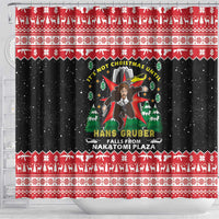 Nakatomi Plaza Christmas Shower Curtain Hans Gruber Party 1988 - Wonder Print Shop