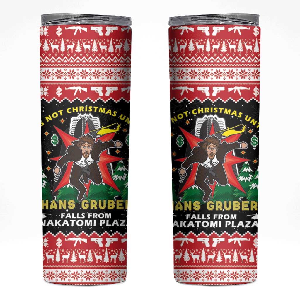 Nakatomi Plaza Christmas Skinny Tumbler Hans Gruber Party 1988 - Wonder Print Shop