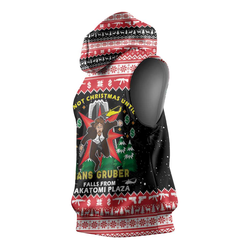Nakatomi Plaza Christmas Sleeveless Hoodie Hans Gruber Party 1988 - Wonder Print Shop