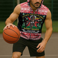 Nakatomi Plaza Christmas Sleeveless Zip Hoodie Hans Gruber Party 1988 - Wonder Print Shop
