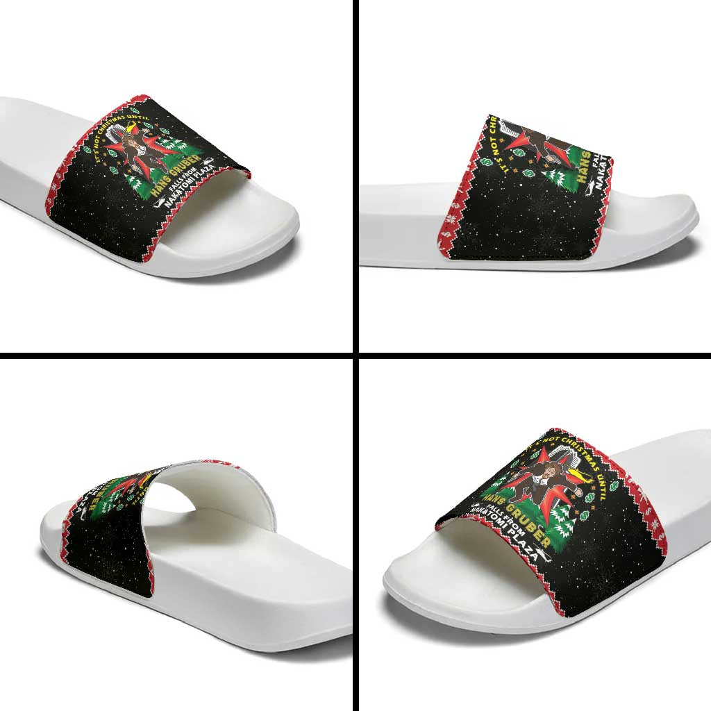 Nakatomi Plaza Christmas Slide Sandals Hans Gruber Party 1988 - Wonder Print Shop