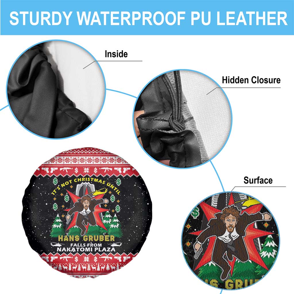 Nakatomi Plaza Christmas Spare Tire Cover Hans Gruber Party 1988 - Wonder Print Shop