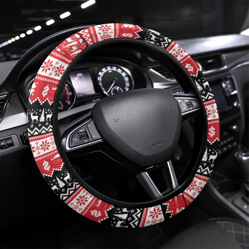 Nakatomi Plaza Christmas Steering Wheel Cover Hans Gruber Party 1988 - Wonder Print Shop