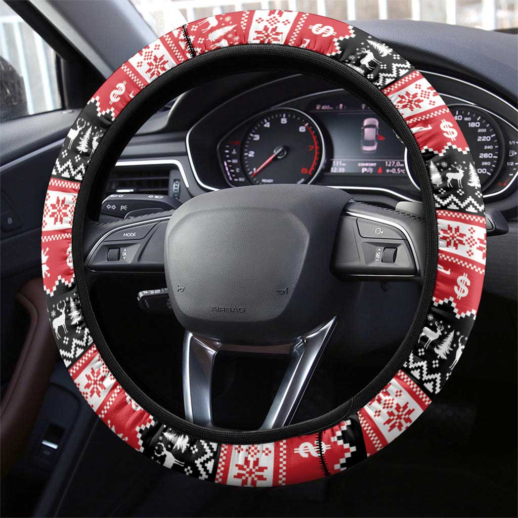 Nakatomi Plaza Christmas Steering Wheel Cover Hans Gruber Party 1988 - Wonder Print Shop