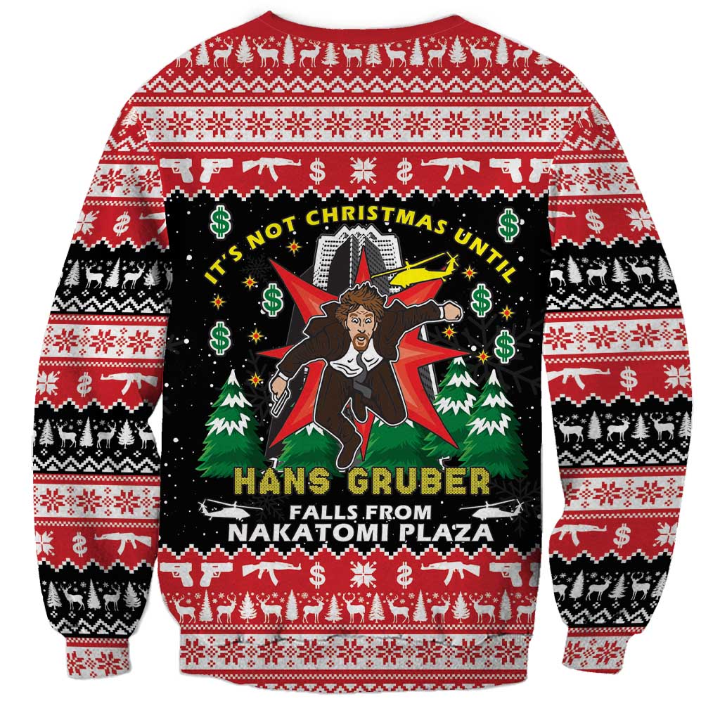 Nakatomi Plaza Christmas Sweatshirt Hans Gruber Party 1988 - Wonder Print Shop