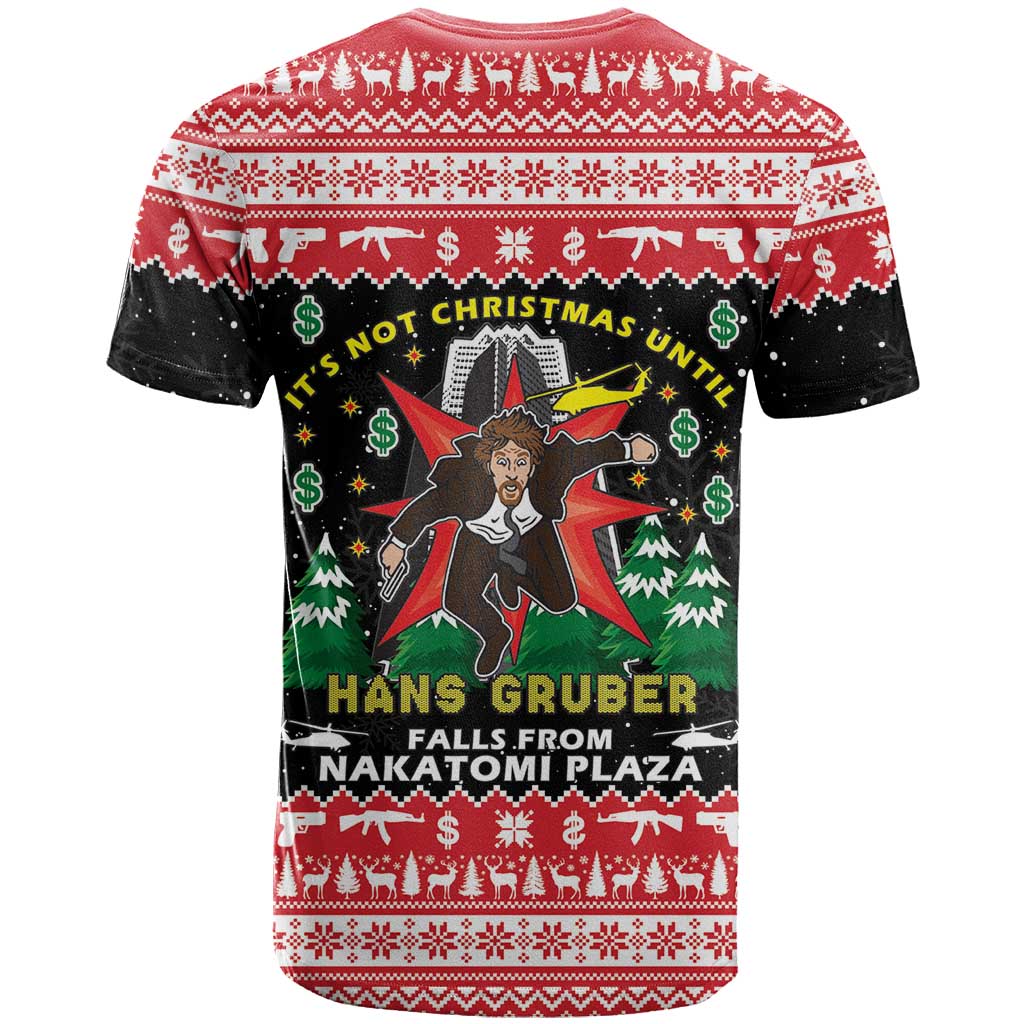 Nakatomi Plaza Christmas T Shirt Hans Gruber Party 1988 - Wonder Print Shop