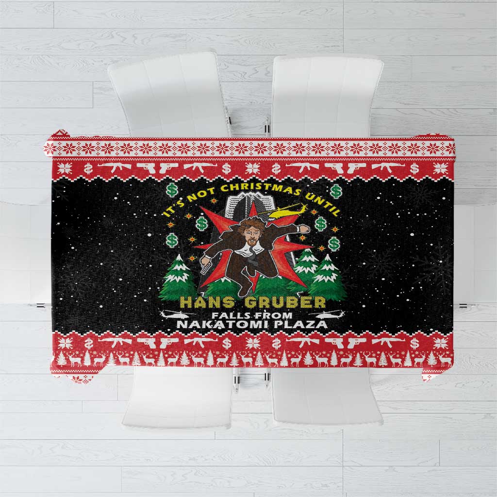 Nakatomi Plaza Christmas Tablecloth Hans Gruber Party 1988 - Wonder Print Shop