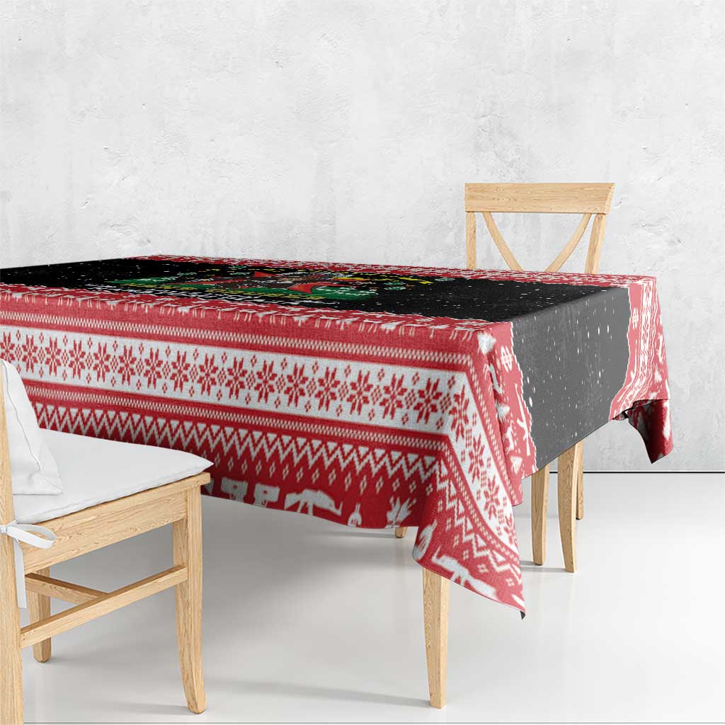 Nakatomi Plaza Christmas Tablecloth Hans Gruber Party 1988 - Wonder Print Shop