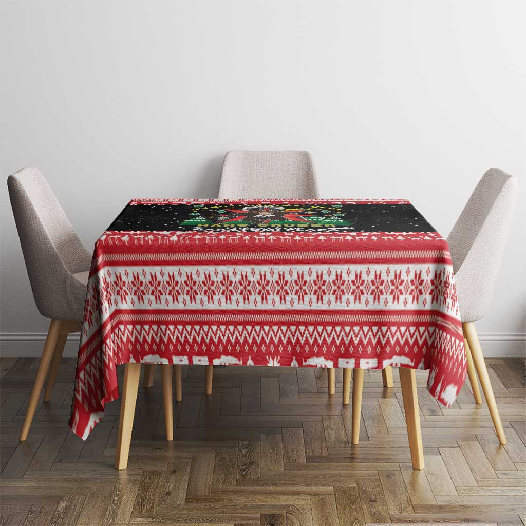 Nakatomi Plaza Christmas Tablecloth Hans Gruber Party 1988 - Wonder Print Shop