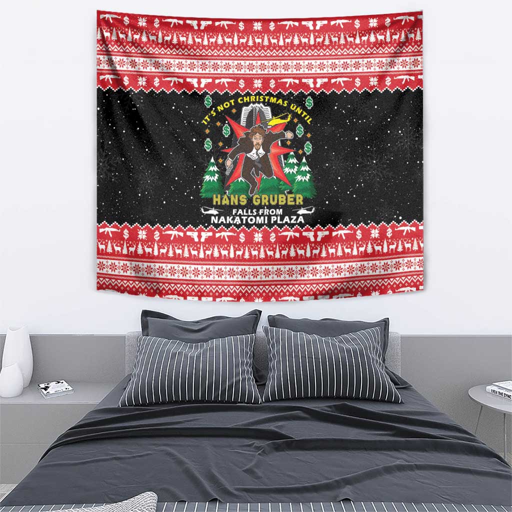 Nakatomi Plaza Christmas Tapestry Hans Gruber Party 1988 - Wonder Print Shop