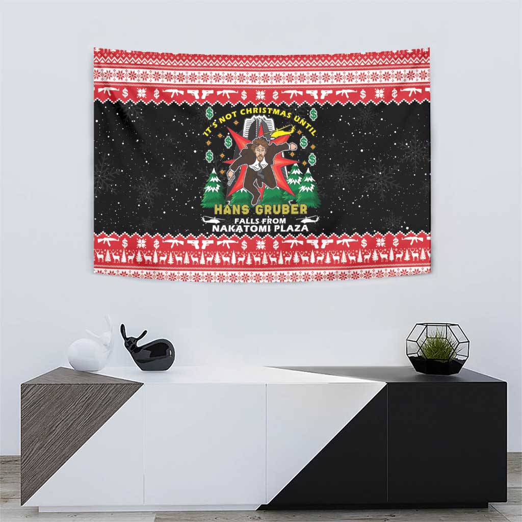 Nakatomi Plaza Christmas Tapestry Hans Gruber Party 1988 - Wonder Print Shop