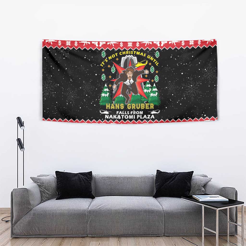 Nakatomi Plaza Christmas Tapestry Hans Gruber Party 1988 - Wonder Print Shop
