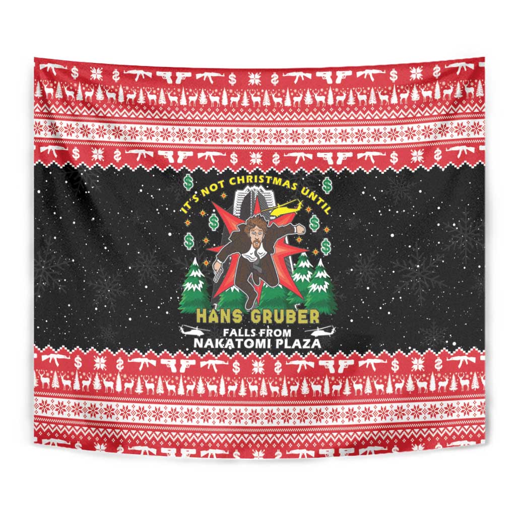 Nakatomi Plaza Christmas Tapestry Hans Gruber Party 1988 - Wonder Print Shop