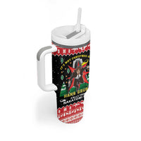 Nakatomi Plaza Christmas Tumbler With Handle Hans Gruber Party 1988 - Wonder Print Shop