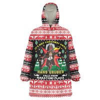 Nakatomi Plaza Christmas Wearable Blanket Hoodie Hans Gruber Party 1988 - Wonder Print Shop