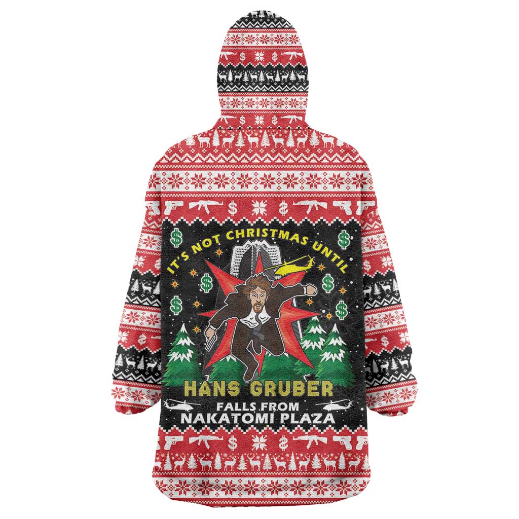 Nakatomi Plaza Christmas Wearable Blanket Hoodie Hans Gruber Party 1988 - Wonder Print Shop