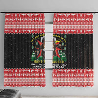 Nakatomi Plaza Christmas Window Curtain Hans Gruber Party 1988 - Wonder Print Shop