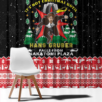 Nakatomi Plaza Christmas Window Curtain Hans Gruber Party 1988 - Wonder Print Shop