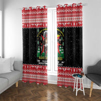 Nakatomi Plaza Christmas Window Curtain Hans Gruber Party 1988 - Wonder Print Shop