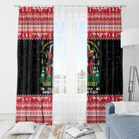 Nakatomi Plaza Christmas Window Curtain Hans Gruber Party 1988 - Wonder Print Shop