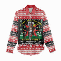 Nakatomi Plaza Christmas Women Casual Shirt Hans Gruber Party 1988 - Wonder Print Shop