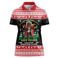 Nakatomi Plaza Christmas Women Polo Shirt Hans Gruber Party 1988 - Wonder Print Shop