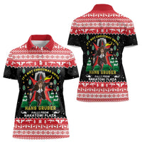 Nakatomi Plaza Christmas Women Polo Shirt Hans Gruber Party 1988 - Wonder Print Shop
