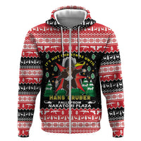 Nakatomi Plaza Christmas Zip Hoodie Hans Gruber Party 1988 - Wonder Print Shop