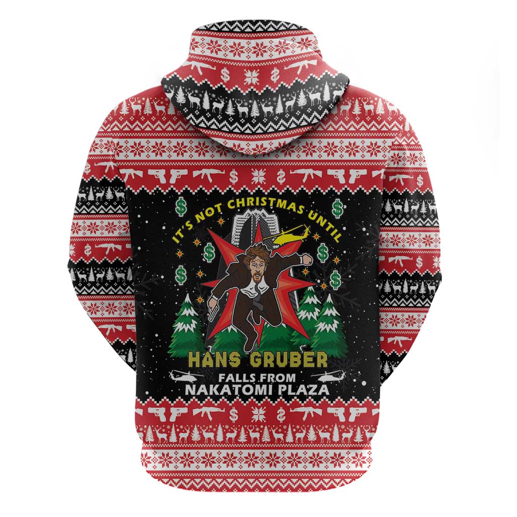 Nakatomi Plaza Christmas Zip Hoodie Hans Gruber Party 1988 - Wonder Print Shop