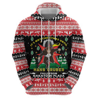 Nakatomi Plaza Christmas Zip Hoodie Hans Gruber Party 1988 - Wonder Print Shop