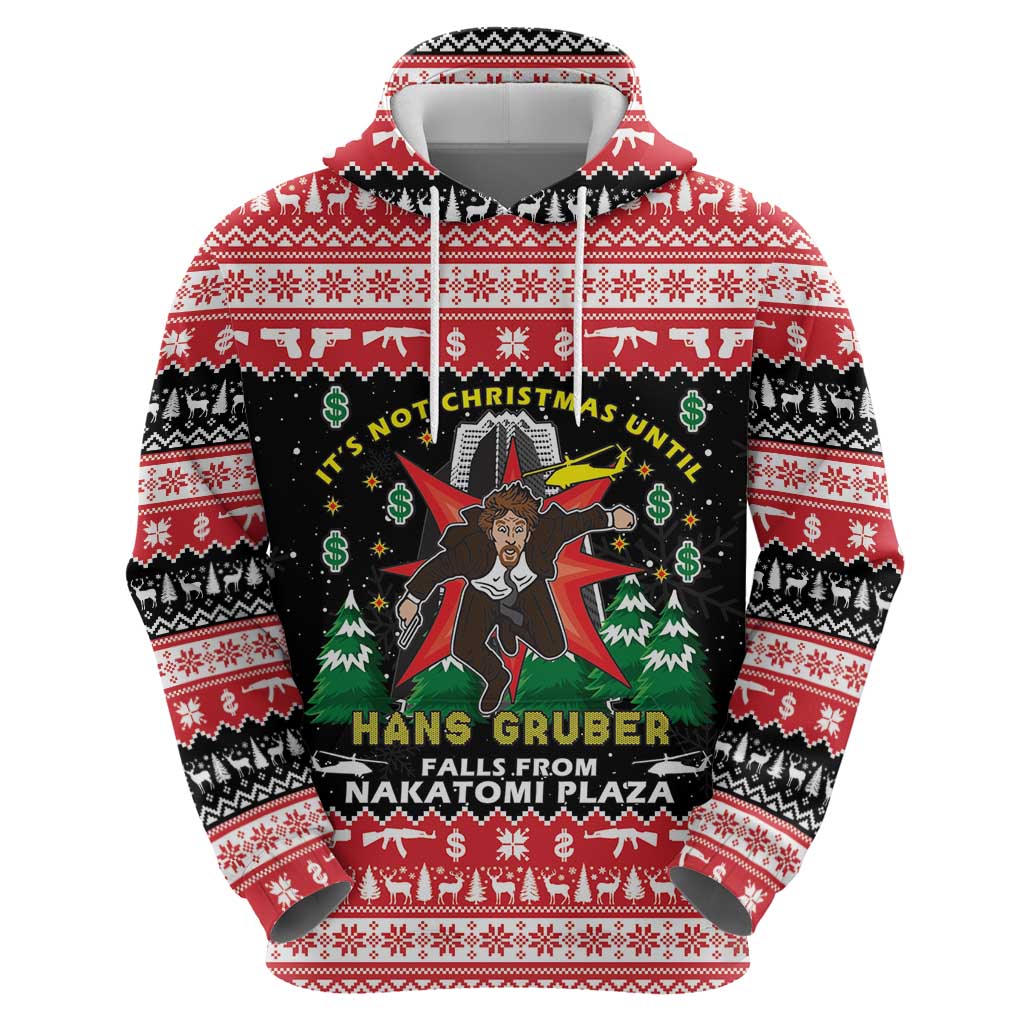 Nakatomi Plaza Christmas Zip Hoodie Hans Gruber Party 1988 - Wonder Print Shop