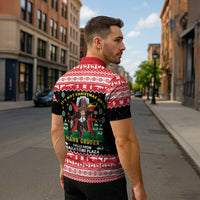 Nakatomi Plaza Christmas Zipper Polo Shirt Hans Gruber Party 1988 - Wonder Print Shop