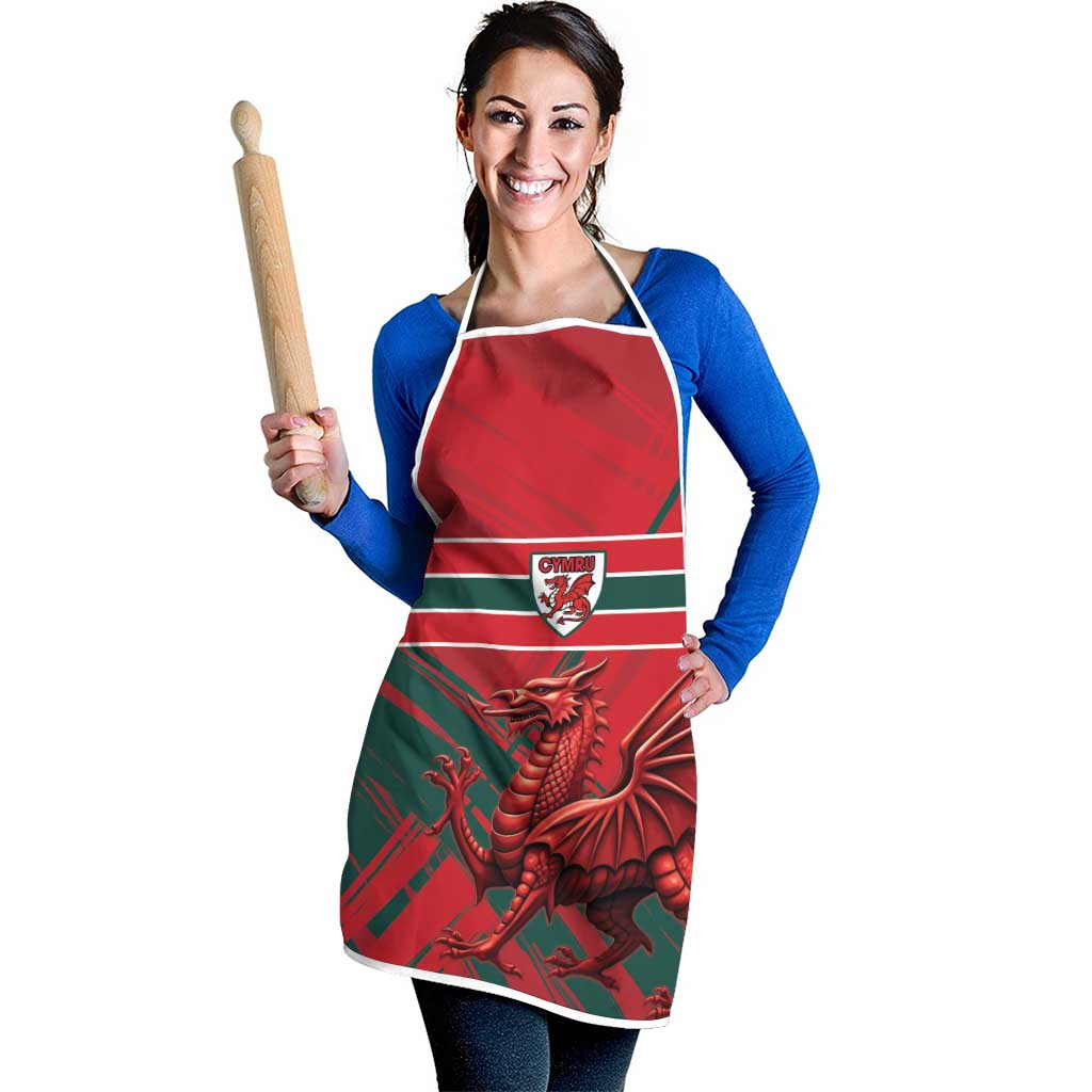 Wales Football Red Dragon Apron Welsh National Team Spirit