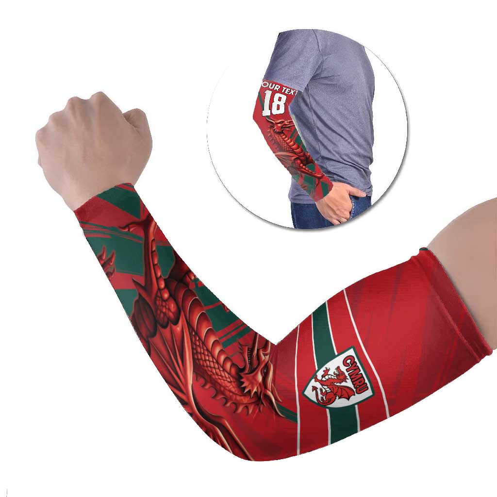 Wales Football Red Dragon Custom Arm Sleeves Welsh National Team Spirit