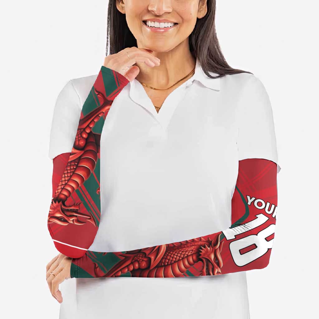 Wales Football Red Dragon Custom Arm Sleeves Welsh National Team Spirit