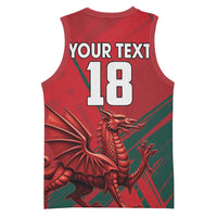 Wales Football Red Dragon Custom Basketball Jersey Welsh National Team Spirit