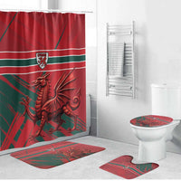 Wales Football Red Dragon Bathroom Set Welsh National Team Spirit
