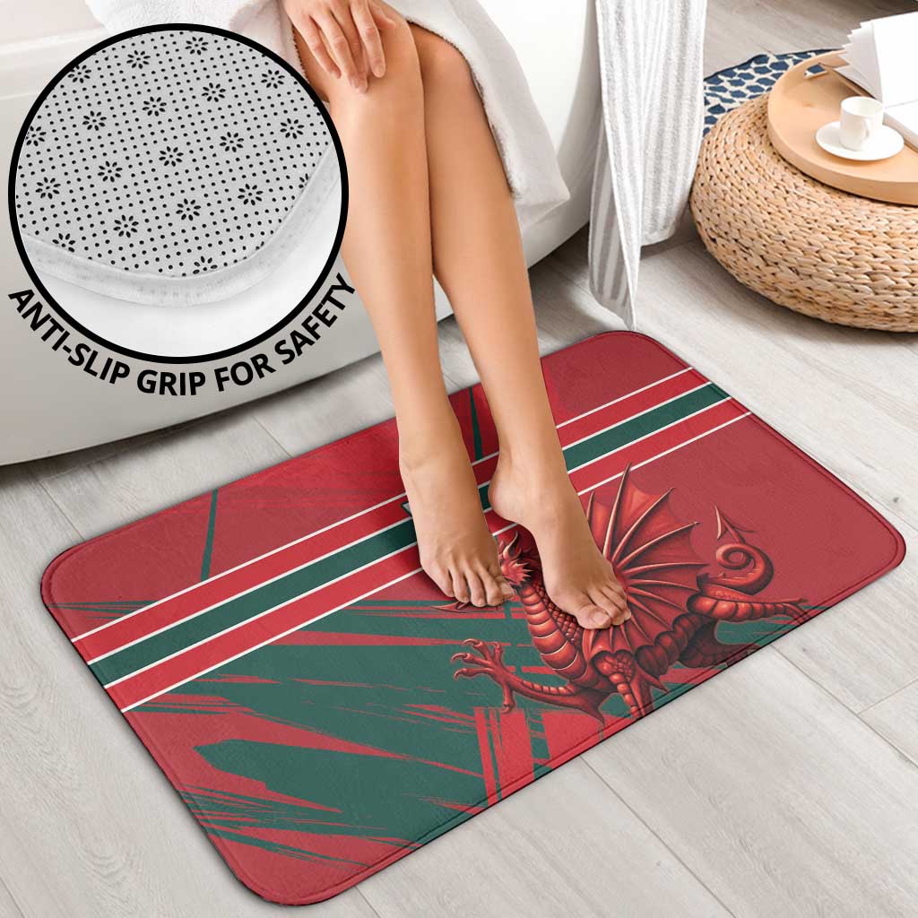 Wales Football Red Dragon Bathroom Set Welsh National Team Spirit