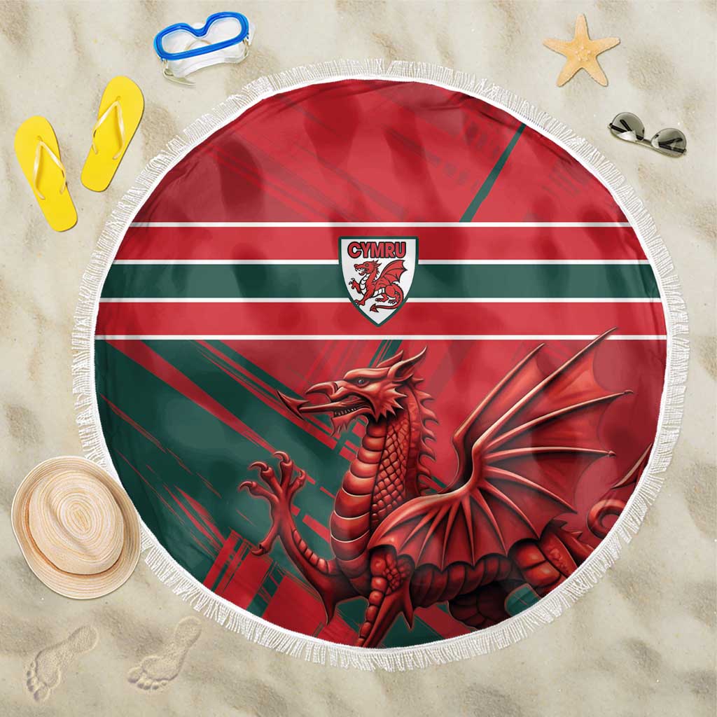 Wales Football Red Dragon Beach Blanket Welsh National Team Spirit